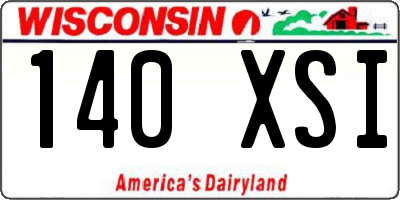 WI license plate 140XSI