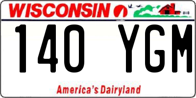 WI license plate 140YGM