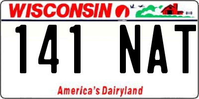 WI license plate 141NAT