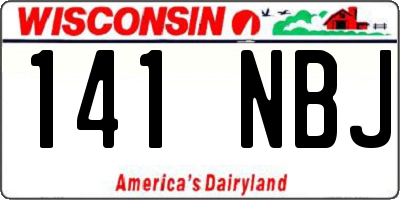 WI license plate 141NBJ