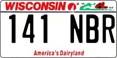 WI license plate 141NBR