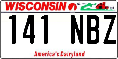 WI license plate 141NBZ