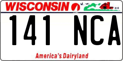 WI license plate 141NCA