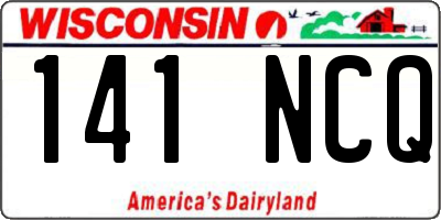 WI license plate 141NCQ
