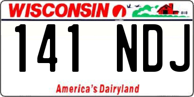 WI license plate 141NDJ