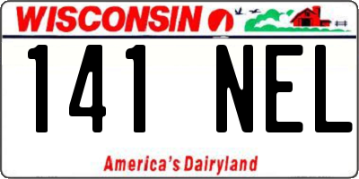 WI license plate 141NEL