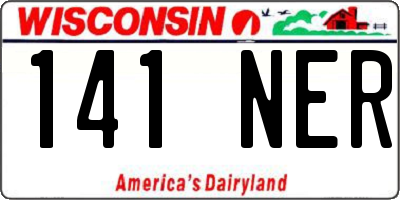 WI license plate 141NER
