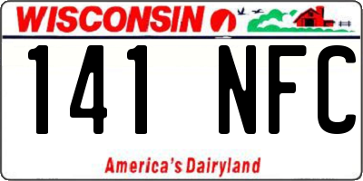 WI license plate 141NFC