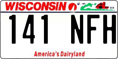 WI license plate 141NFH
