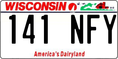 WI license plate 141NFY