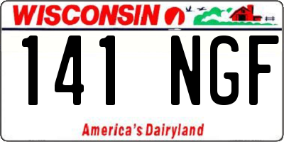 WI license plate 141NGF