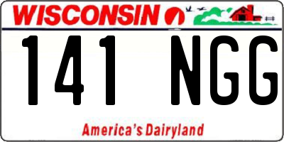 WI license plate 141NGG