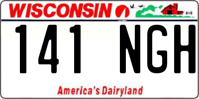 WI license plate 141NGH