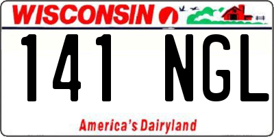WI license plate 141NGL