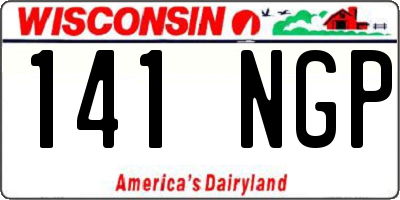 WI license plate 141NGP