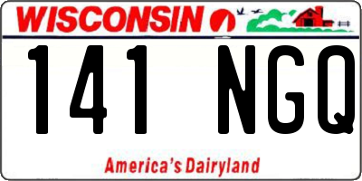 WI license plate 141NGQ