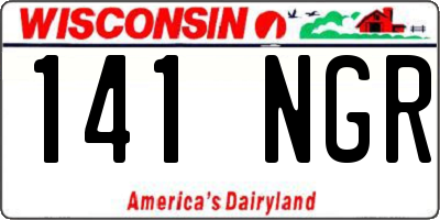 WI license plate 141NGR