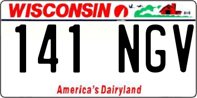 WI license plate 141NGV
