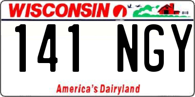 WI license plate 141NGY