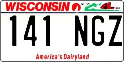 WI license plate 141NGZ