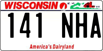 WI license plate 141NHA
