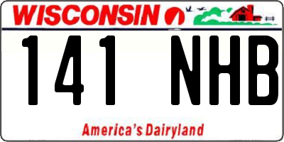 WI license plate 141NHB