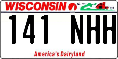 WI license plate 141NHH