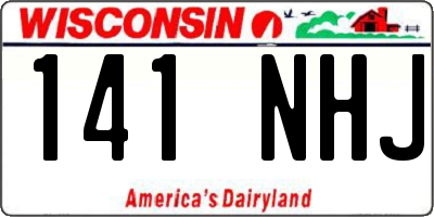 WI license plate 141NHJ