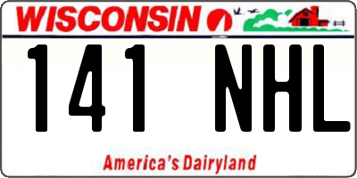 WI license plate 141NHL