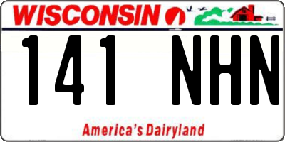 WI license plate 141NHN