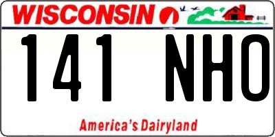 WI license plate 141NHO