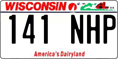 WI license plate 141NHP