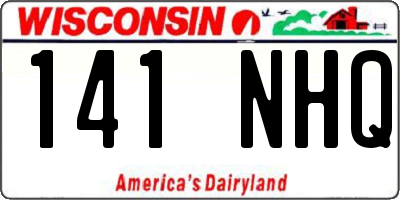 WI license plate 141NHQ