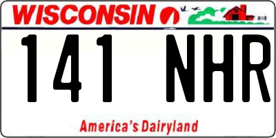WI license plate 141NHR