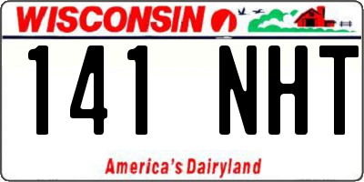 WI license plate 141NHT