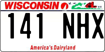WI license plate 141NHX