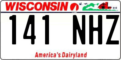 WI license plate 141NHZ