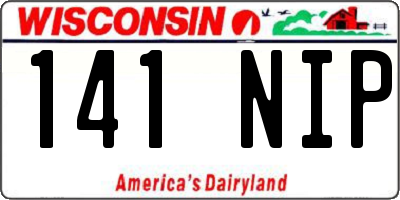 WI license plate 141NIP