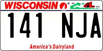 WI license plate 141NJA