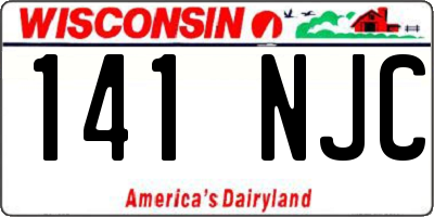 WI license plate 141NJC