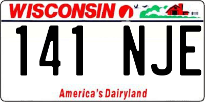 WI license plate 141NJE