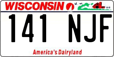 WI license plate 141NJF