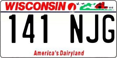 WI license plate 141NJG