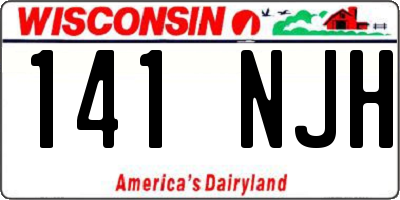 WI license plate 141NJH