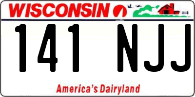 WI license plate 141NJJ