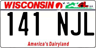 WI license plate 141NJL