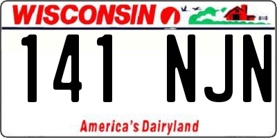 WI license plate 141NJN
