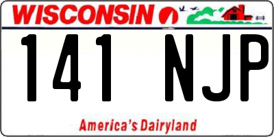 WI license plate 141NJP
