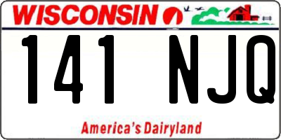 WI license plate 141NJQ