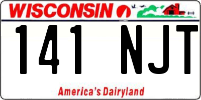 WI license plate 141NJT